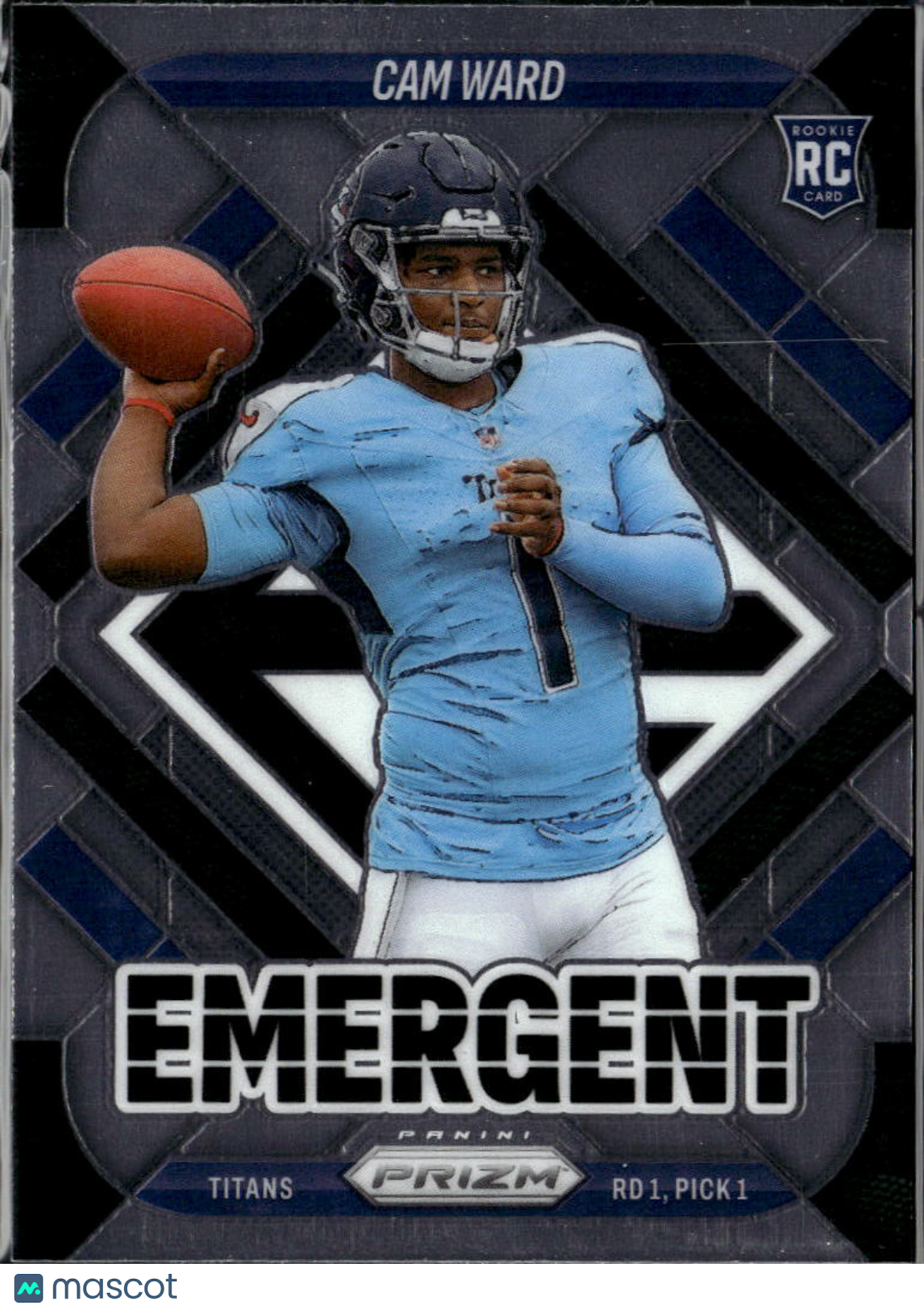 Cam Ward 2025 Panini Prizm Emergent Rookie RC Tennessee Titans