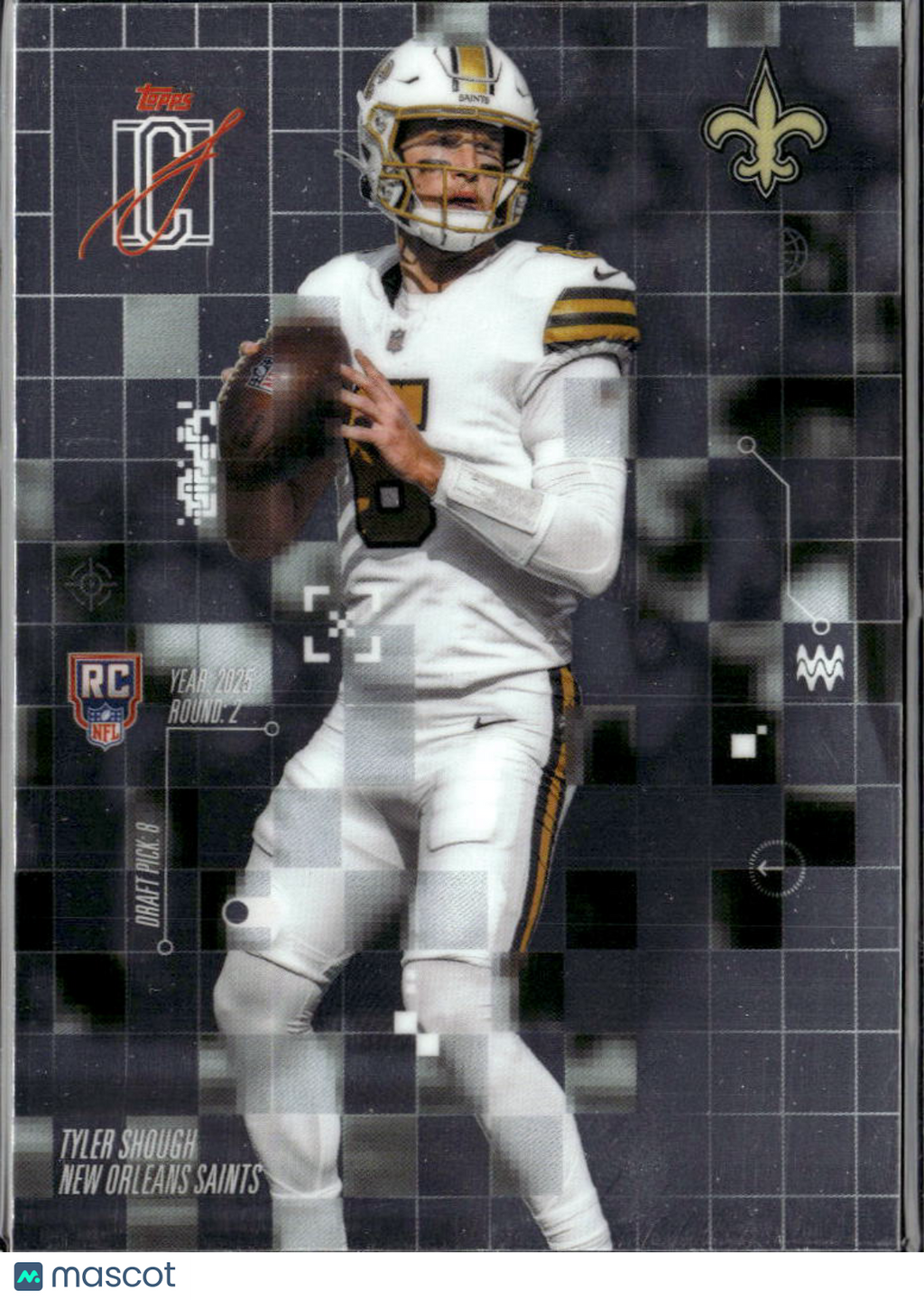 Tyler Shough 2025 Topps Signature Class After Image RC New Orleans Saints