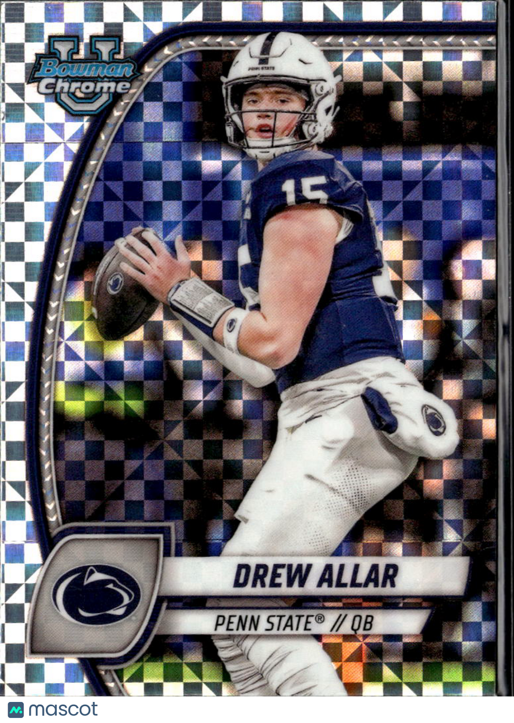 Drew Allar 2024 Bowman Chrome Xfractor Rookie RC Penn State Nittany Lions