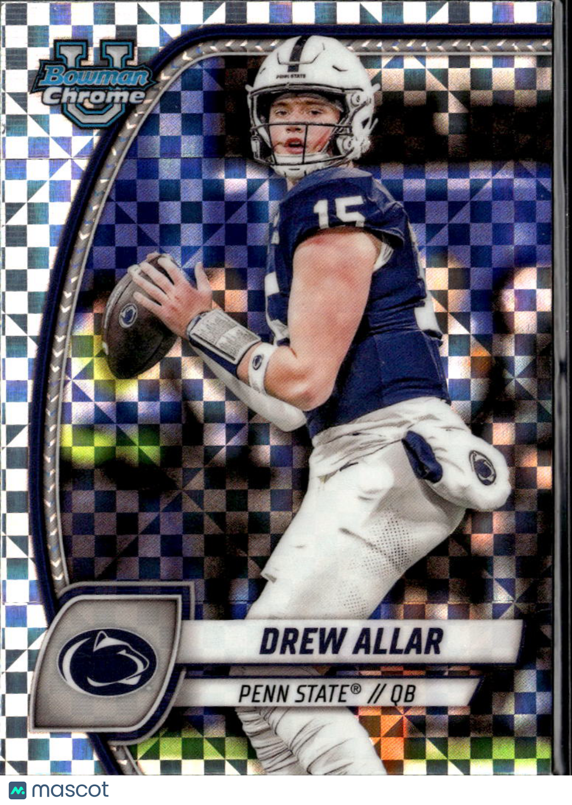 Drew Allar 2024 Bowman Chrome Xfractor Rookie RC Penn State Nittany Lions
