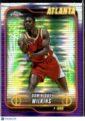 Dominique Wilkins 2025 Topps Chrome Purple Refractor /275 Atlanta Hawks