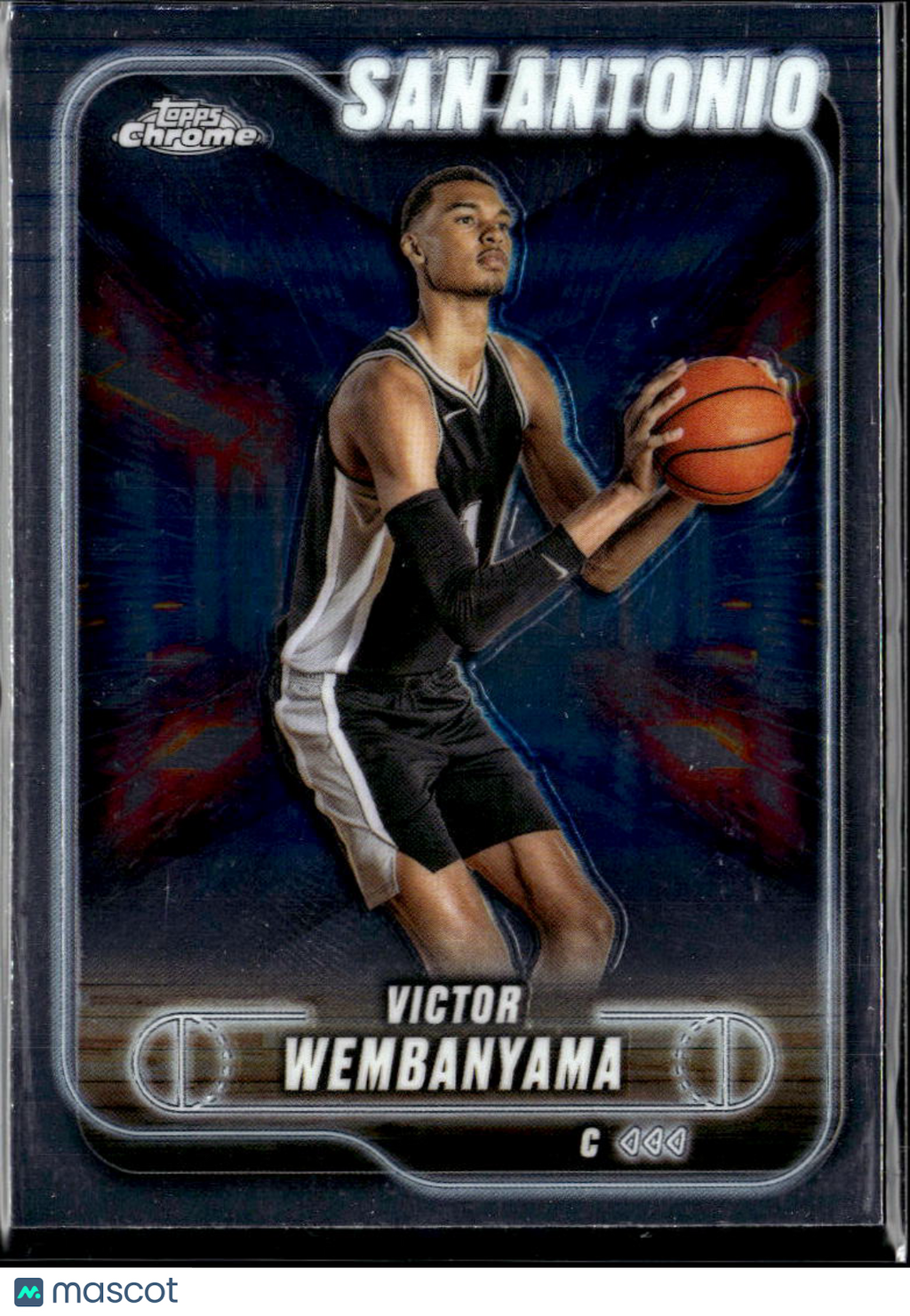Victor Wembanyama 2025 Topps Chrome 2nd Year San Antonio Spurs