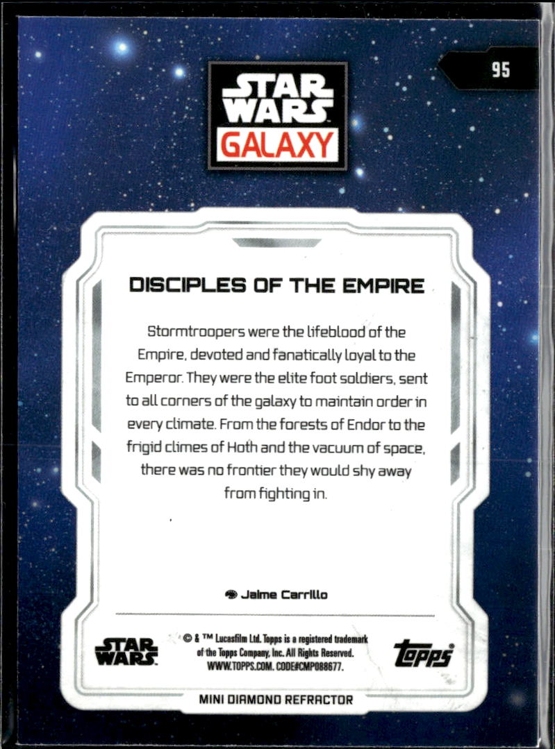 Disciples of the Empire 2024 Topps Star Wars Galaxy Refractor #95