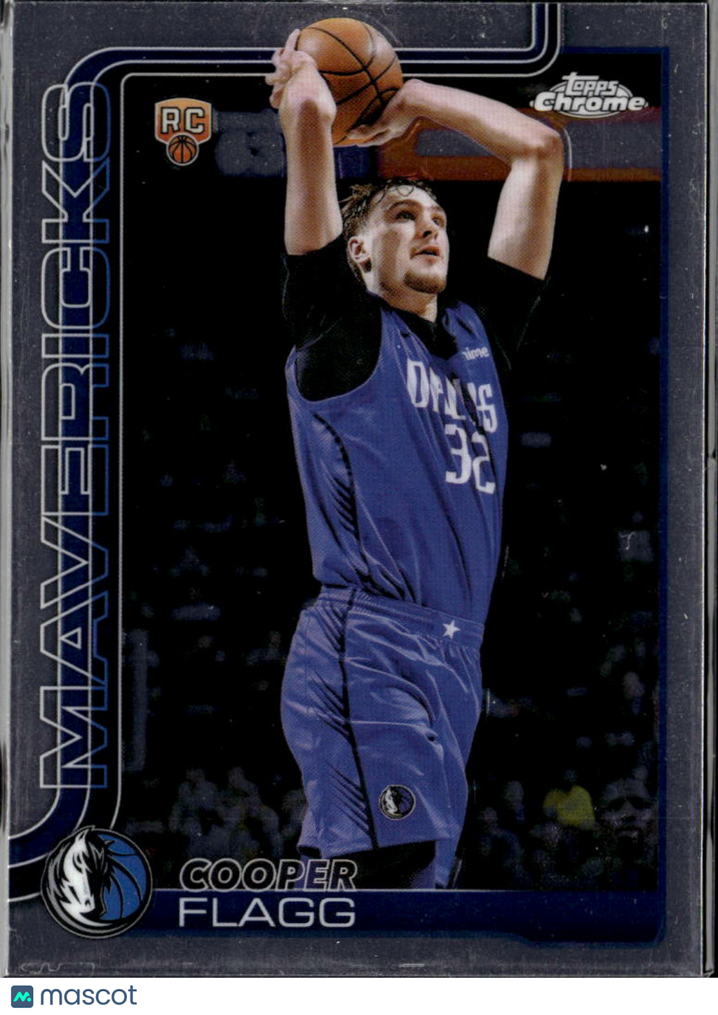 Cooper Flagg 2025 Topps Chrome Rookie RC #251 Dallas Mavericks
