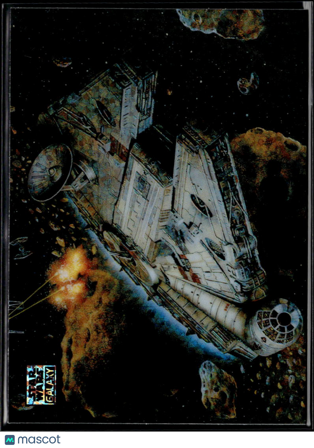 Through The Asteroid Field Topps Star Wars Galaxy Mini Diamond Refractor #66
