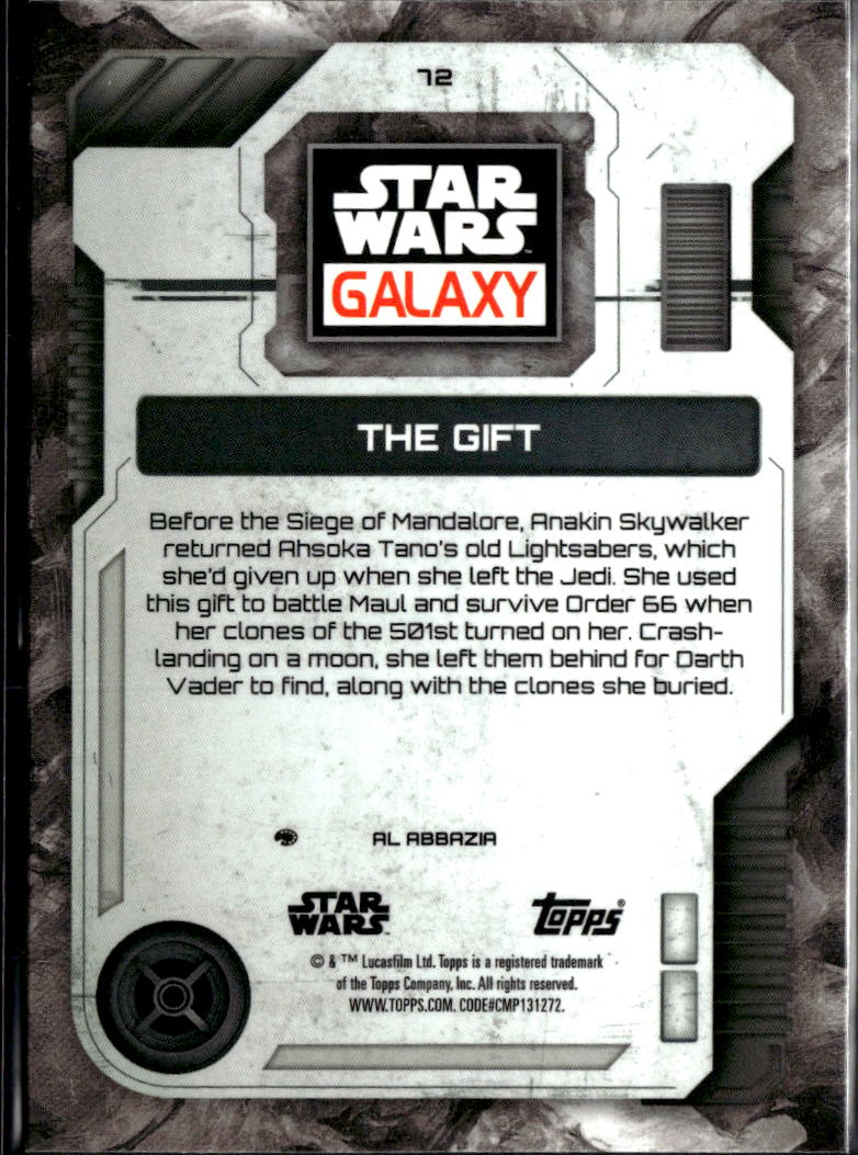 The Gift 2026 Topps Star Wars Galaxy Mini Diamond Refractor #72