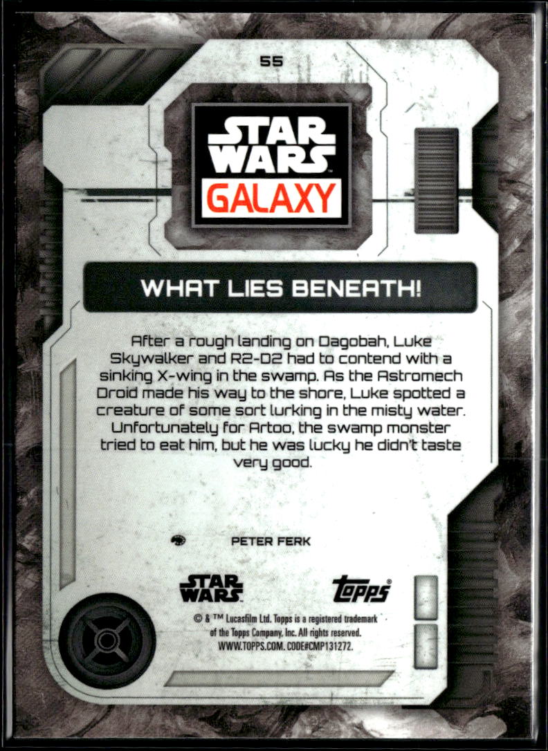 What Lies Beneath! 2026 Topps Star Wars Galaxy Mini Diamond Refractor #55