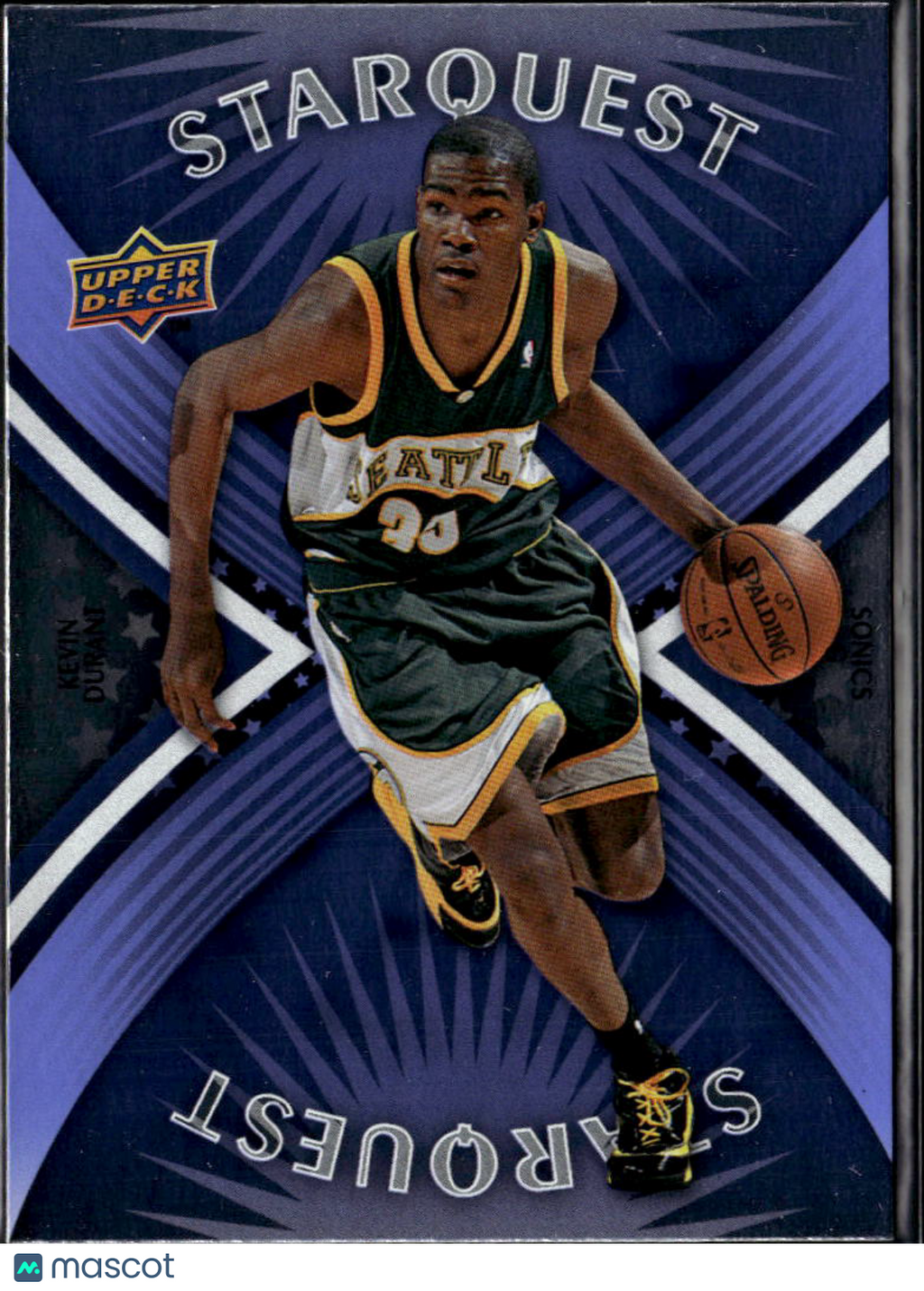 Kevin Durant 2008 Upper Deck StarQuest Rare Blue Seattle SuperSonics