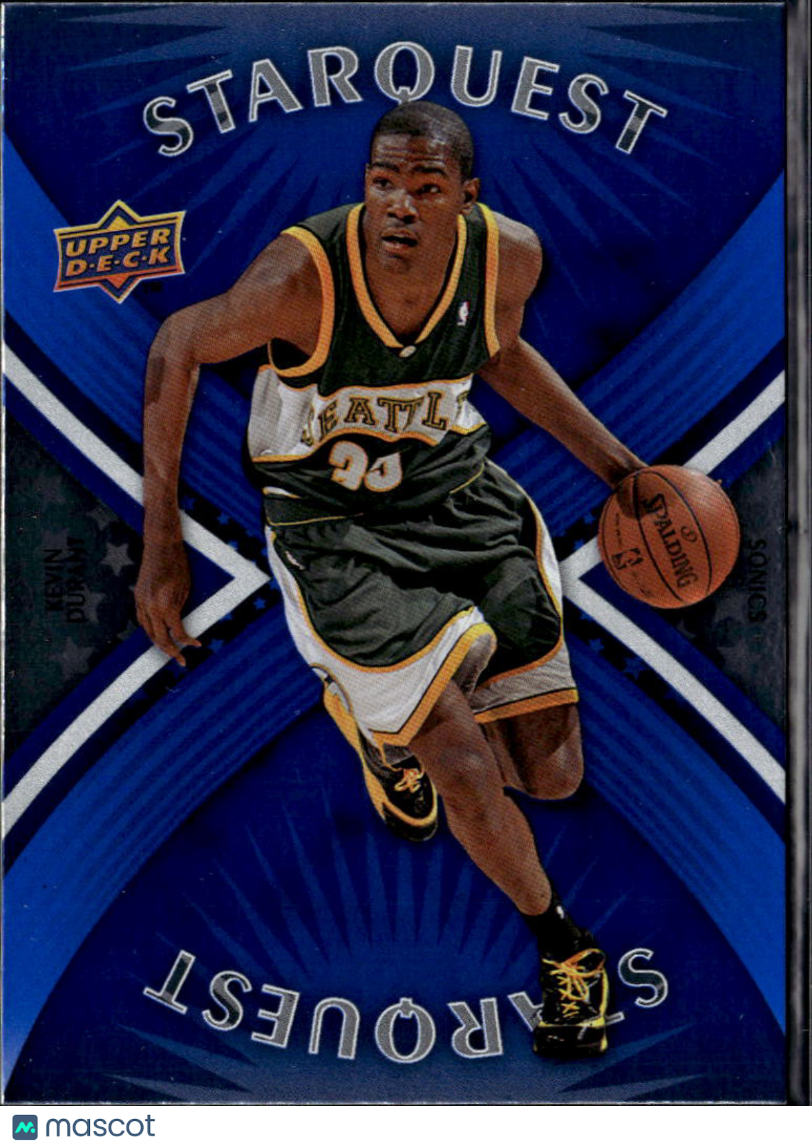 Kevin Durant 2008 Upper Deck StarQuest Super Rare Blue Seattle SuperSonics