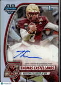 Thomas Castellanos 2024 Bowman Chrome 1st Auto Autograph /299 Boston College