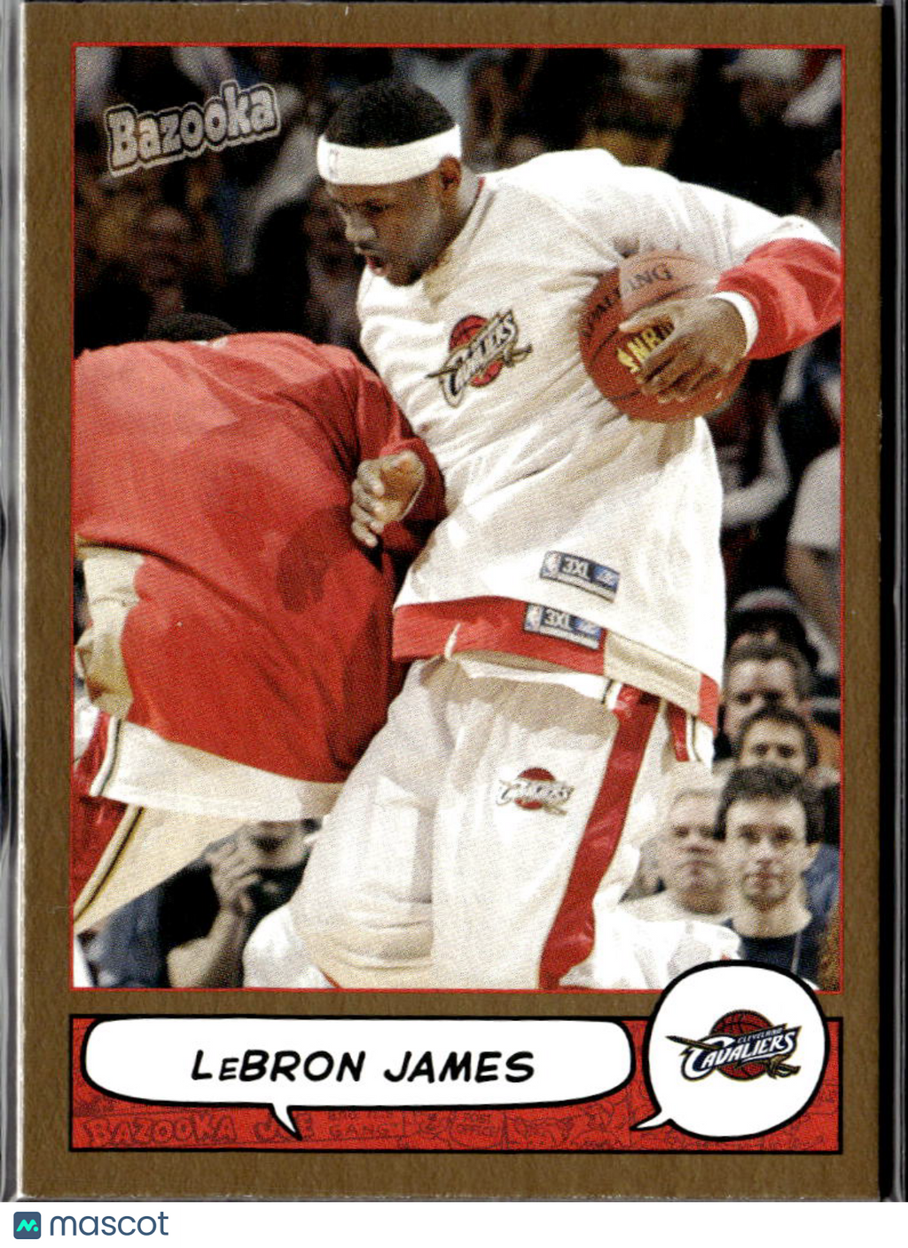 LeBron James 2003 Topps Bazooka GOLD #100 Cleveland Cavaliers
