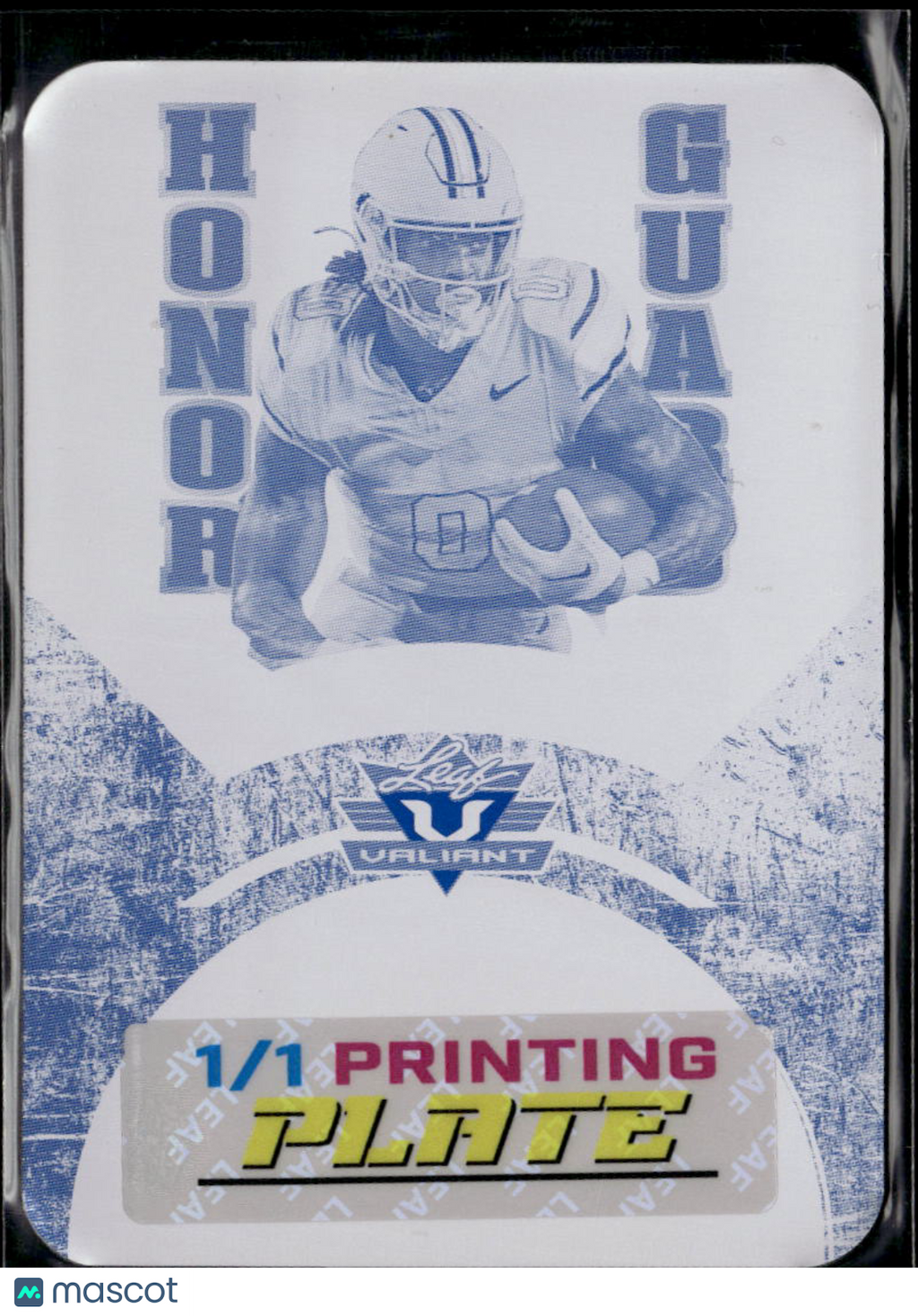 Ollie Gordon II 2025 Leaf Eclectic RC Cyan Printing Plate Oklahoma State 1/1