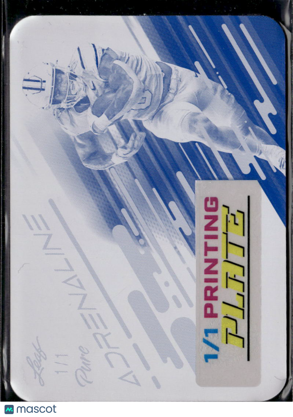 Ollie Gordon II 2025 Leaf Eclectic RC Cyan Printing Plate Oklahoma State 1/1