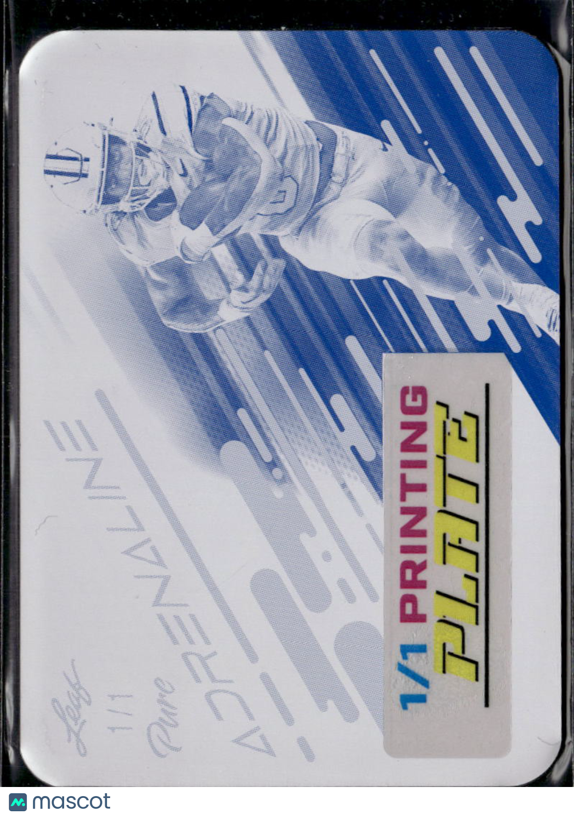 Ollie Gordon II 2025 Leaf Eclectic RC Cyan Printing Plate Oklahoma State 1/1