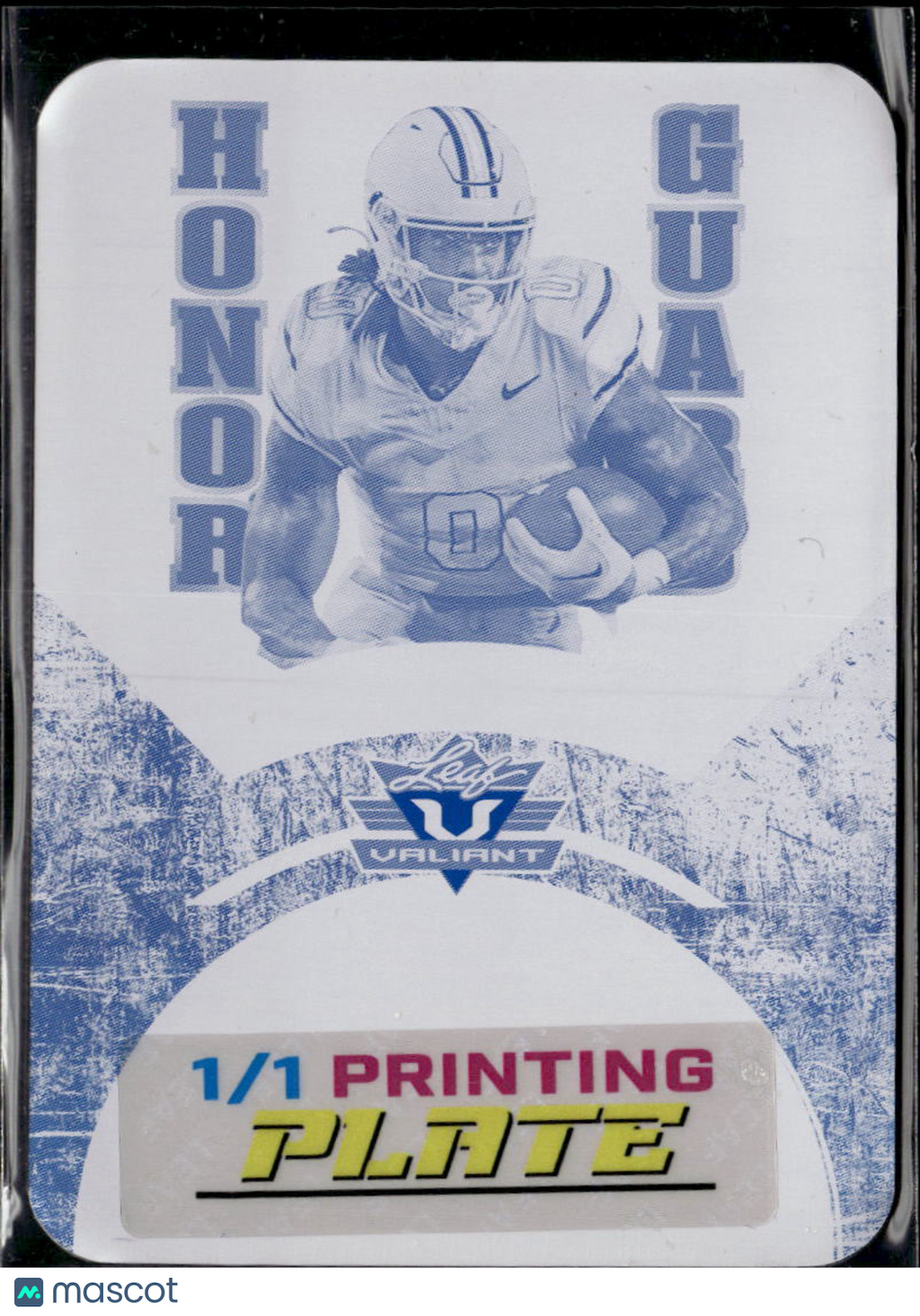 Ollie Gordon II 2025 Leaf Eclectic RC Cyan Printing Plate Oklahoma State 1/1