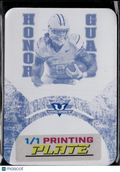 Ollie Gordon II 2025 Leaf Eclectic RC Cyan Printing Plate Oklahoma State 1/1