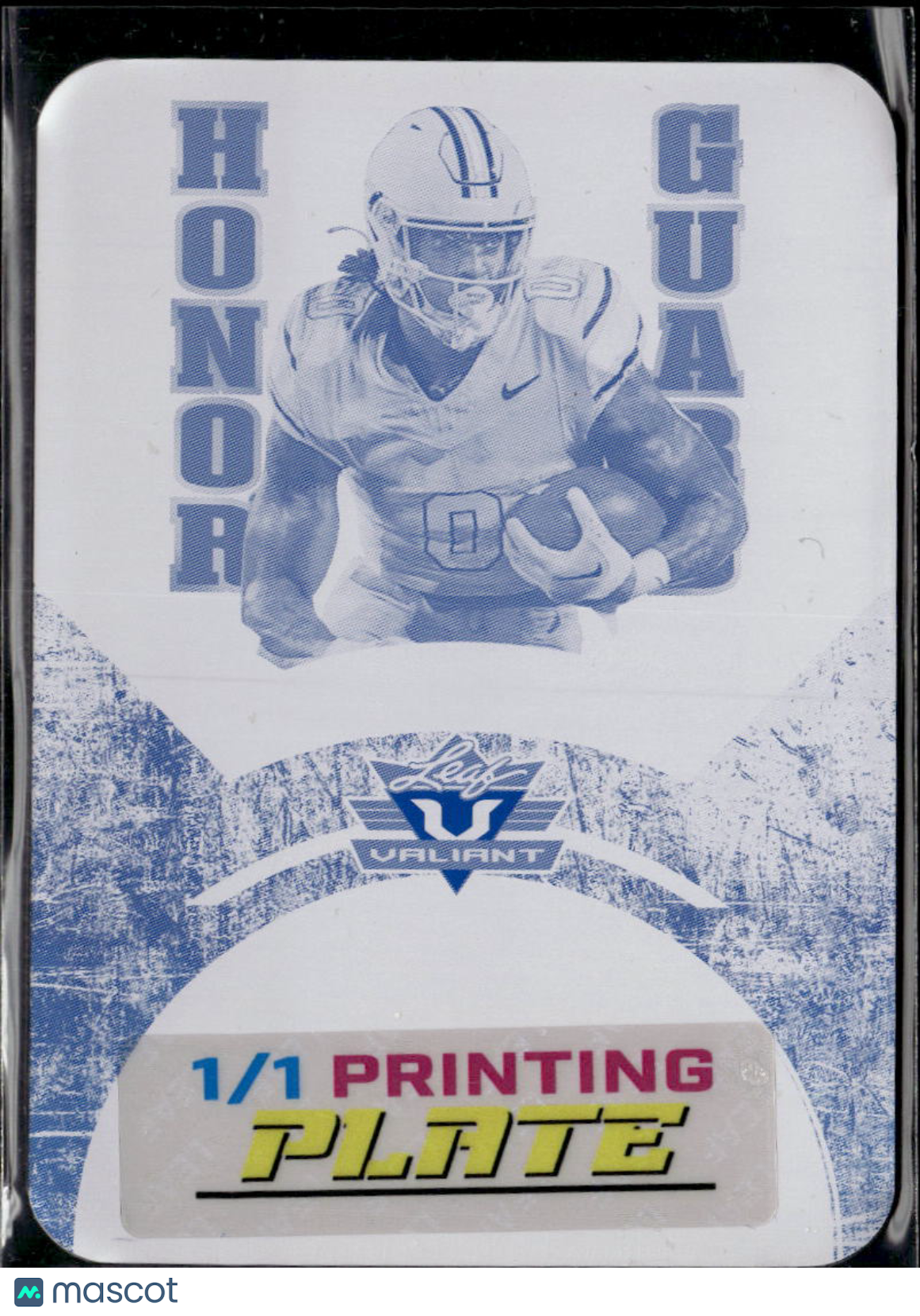 Ollie Gordon II 2025 Leaf Eclectic RC Cyan Printing Plate Oklahoma State 1/1
