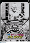 Ollie Gordon II 2025 Leaf Eclectic RC Black Printing Plate Oklahoma State 1/1