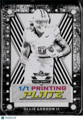 Ollie Gordon II 2025 Leaf Eclectic RC Black Printing Plate Oklahoma State 1/1
