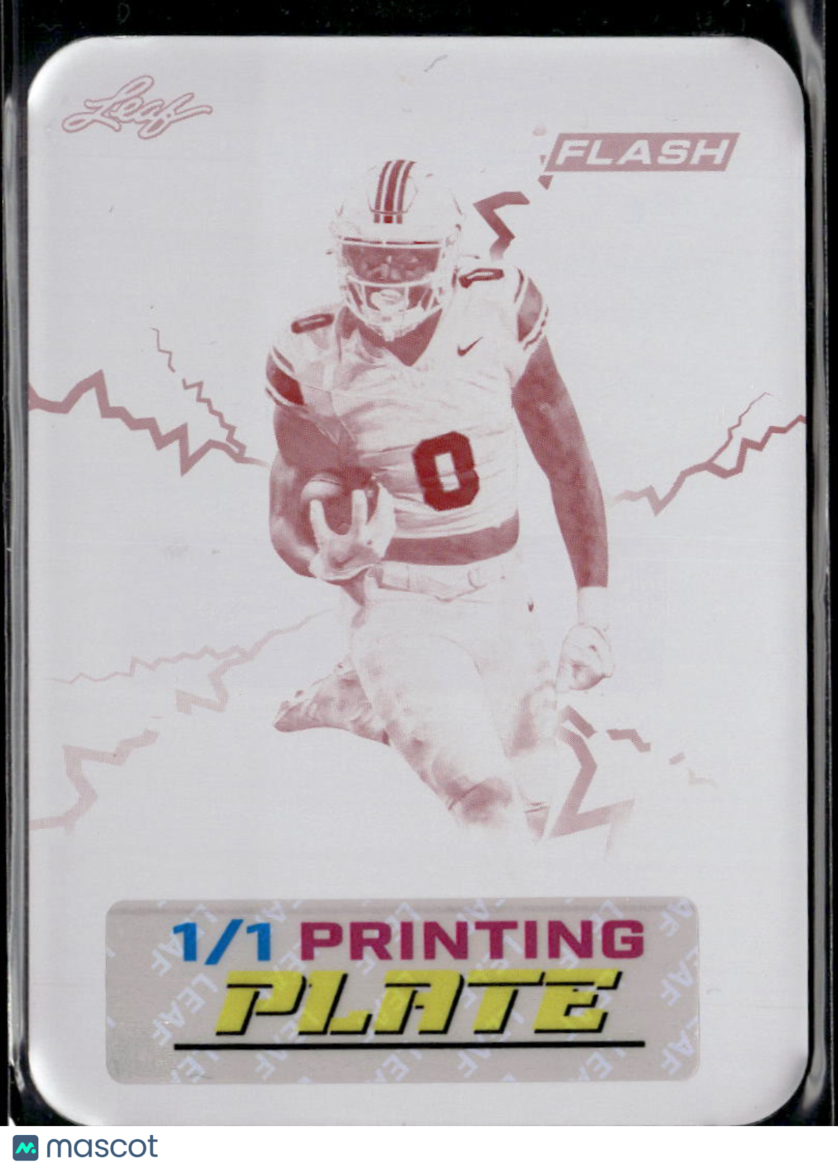Ollie Gordon II 2025 Leaf Eclectic RC Magenta Printing Plate Oklahoma State 1/1
