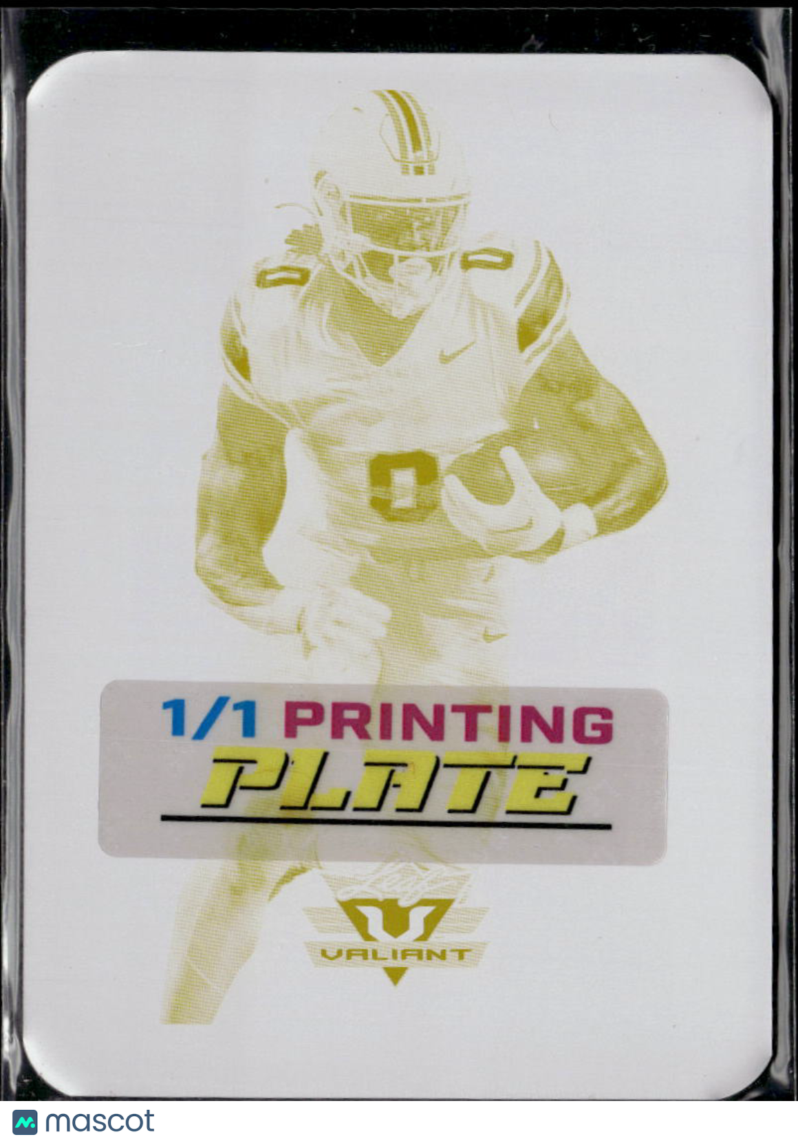 Ollie Gordon II 2025 Leaf Eclectic RC Yellow Printing Plate Oklahoma State 1/1