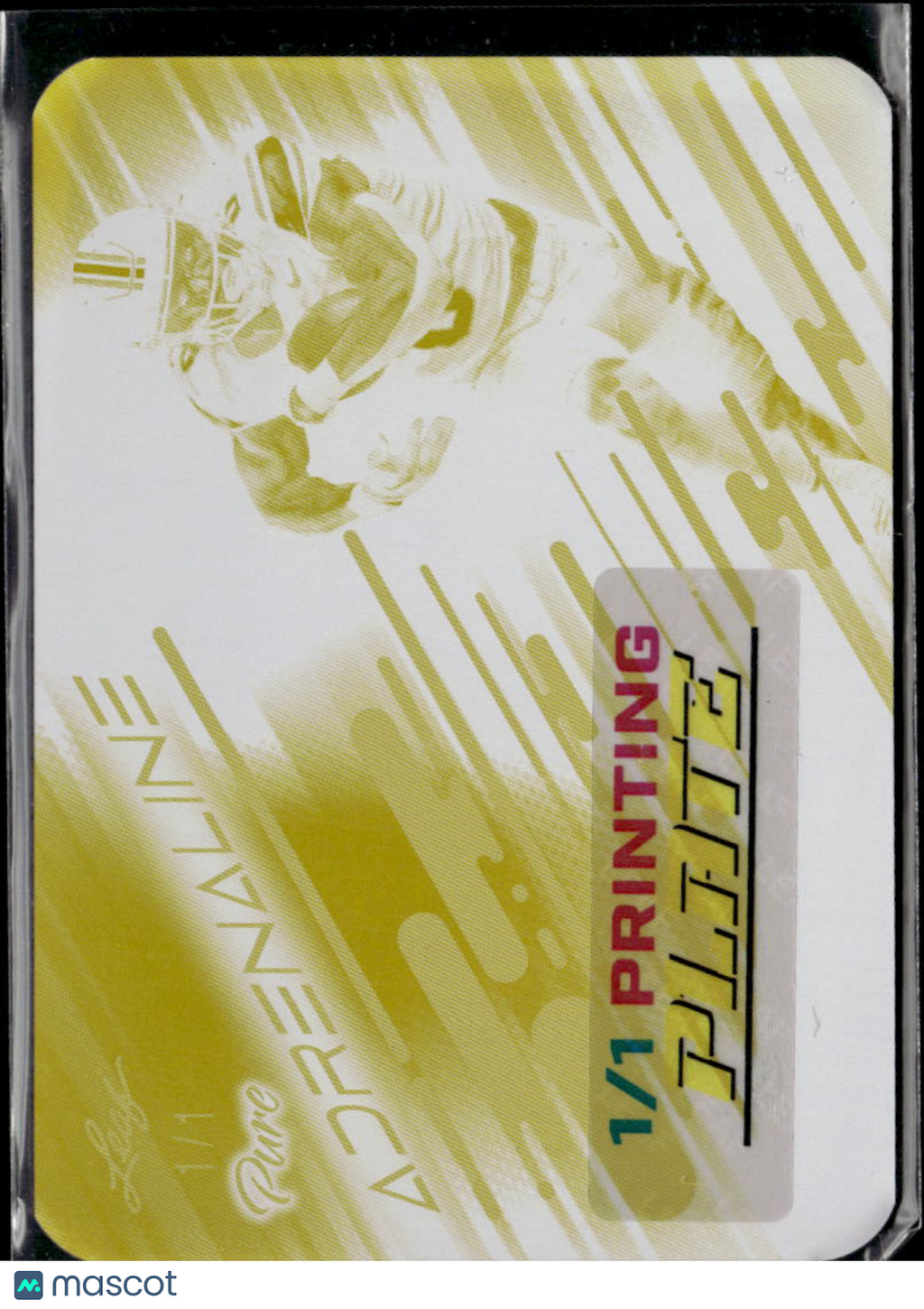 Ollie Gordon II 2025 Leaf Eclectic RC Yellow Printing Plate Oklahoma State 1/1