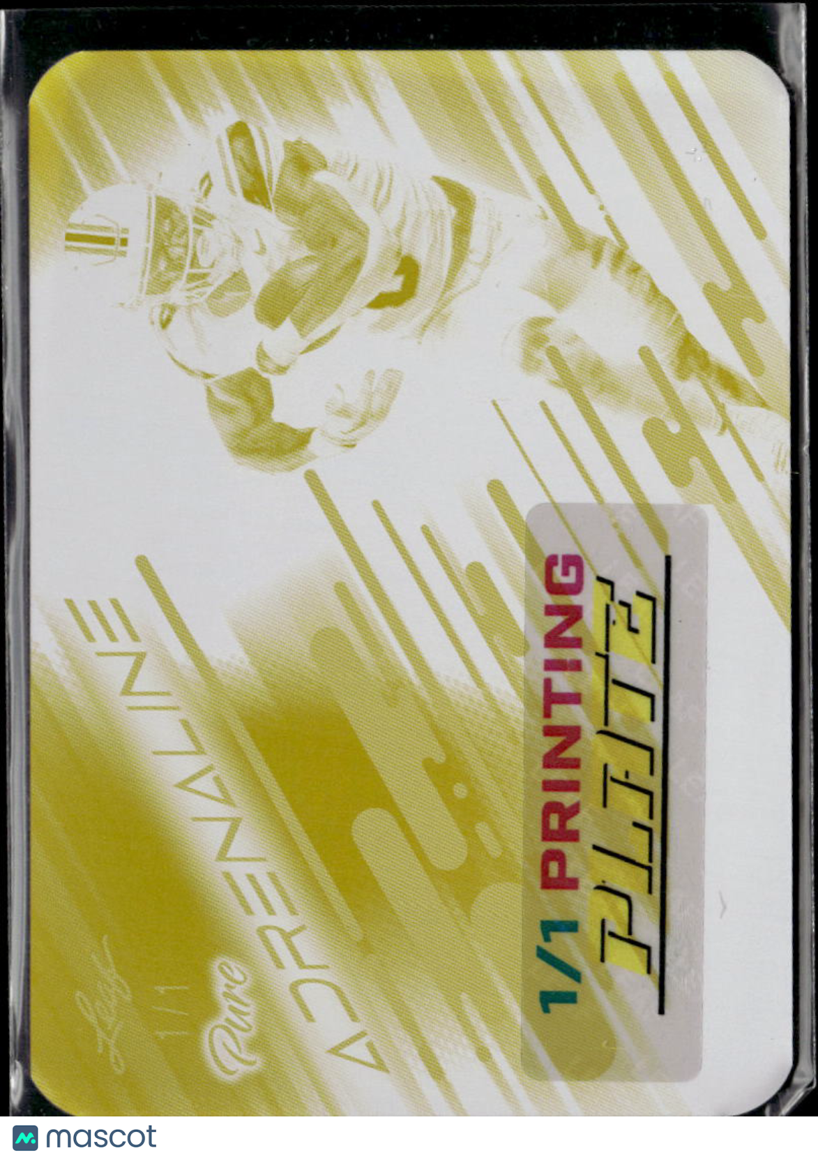 Ollie Gordon II 2025 Leaf Eclectic RC Yellow Printing Plate Oklahoma State 1/1
