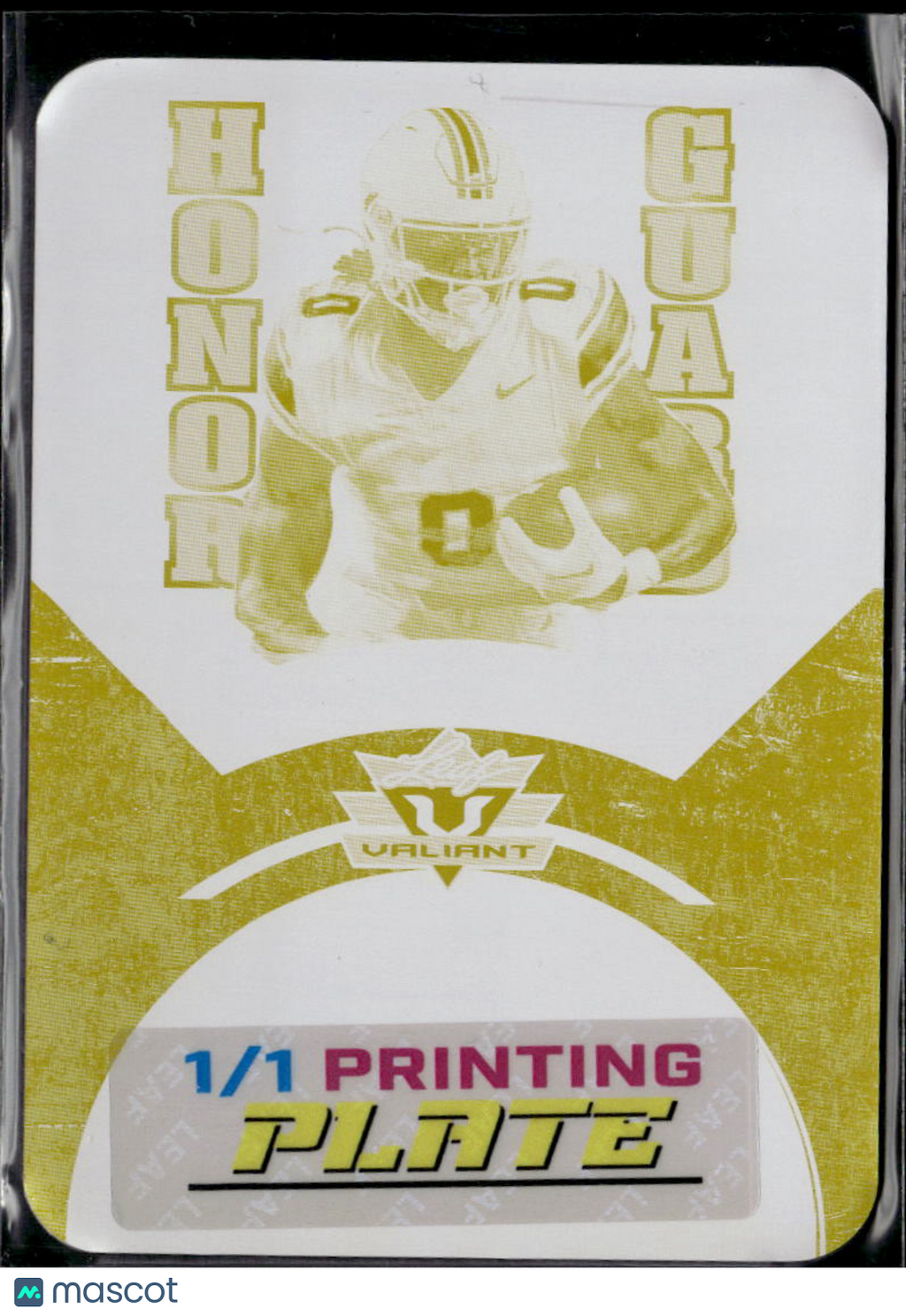 Ollie Gordon II 2025 Leaf Eclectic RC Yellow Printing Plate Oklahoma State 1/1