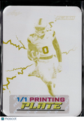 Ollie Gordon II 2025 Leaf Eclectic RC Yellow Printing Plate Oklahoma State 1/1