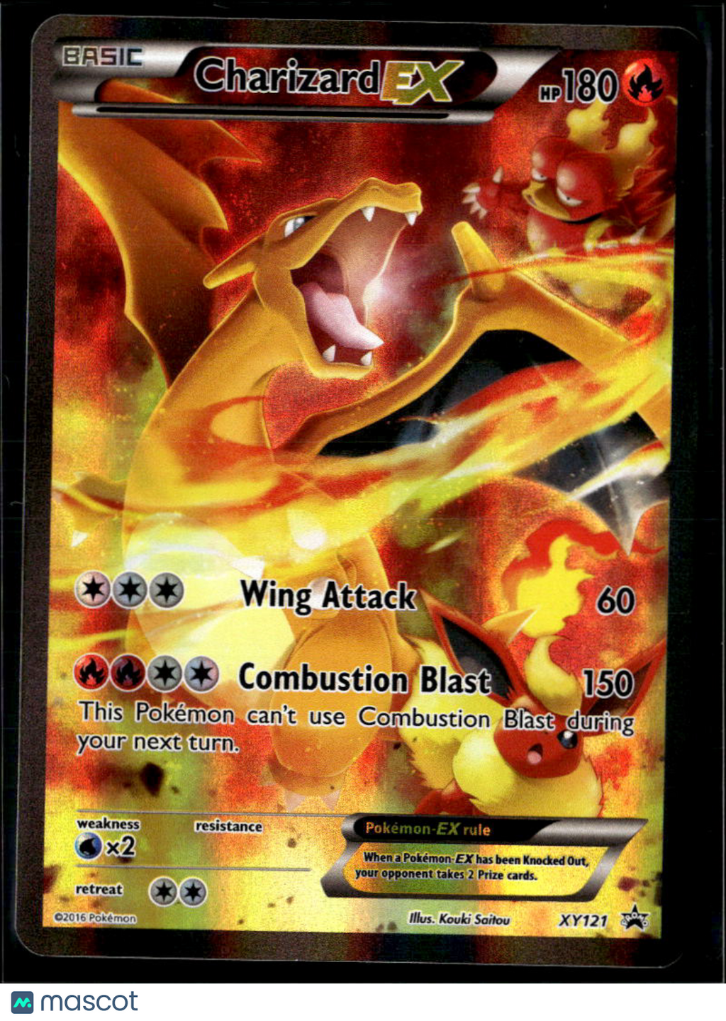 Charizard EX 2016 XY Holo Black Star Promo FA #XY121