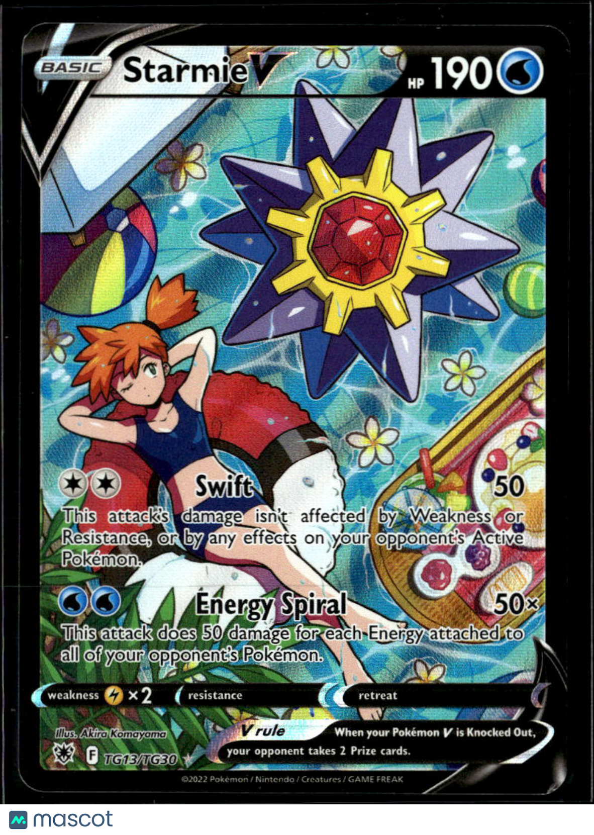 Starmie V 2022 Astral Radiance Holo Ultra Rare FA CSR #TG13/TG30