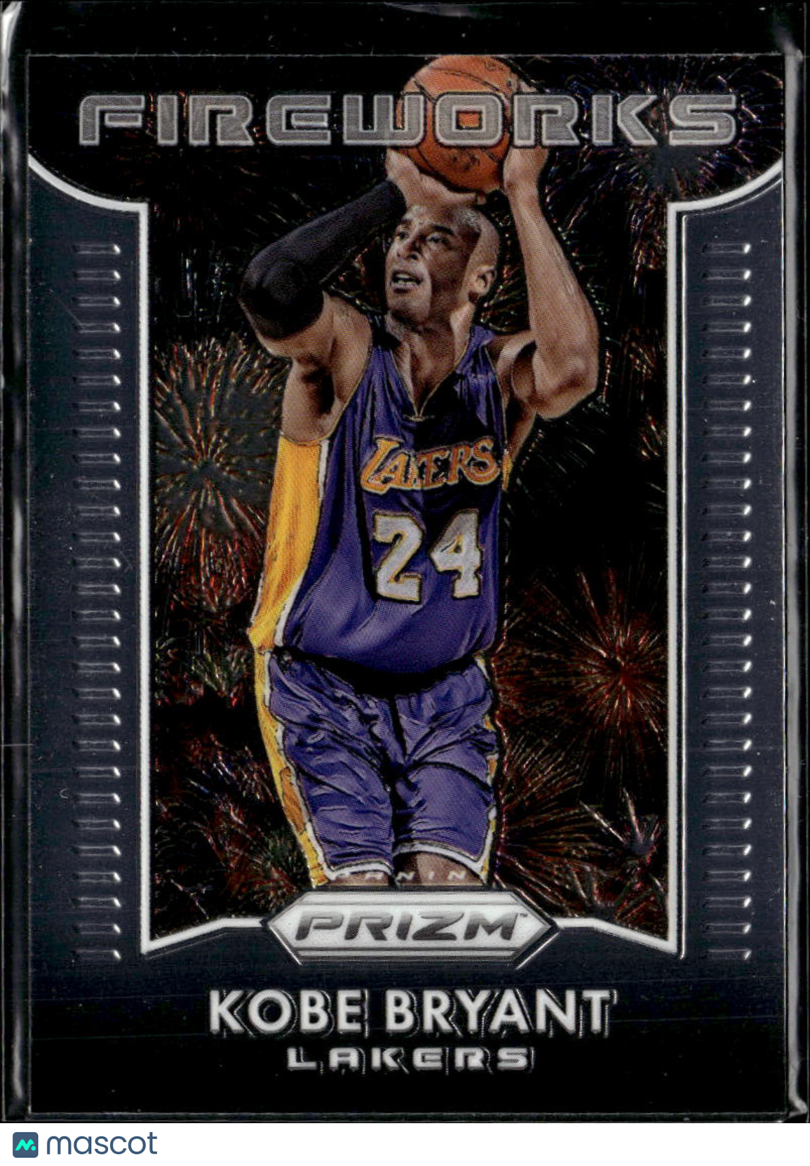 Kobe Bryant 2015-16 Panini Prizm Fireworks Insert #10 Los Angeles Lakers