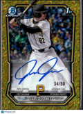 Jared Jones 2026 Bowman Chrome 1st Auto Autograph GOLD 34/50 Pittsburgh Pirates