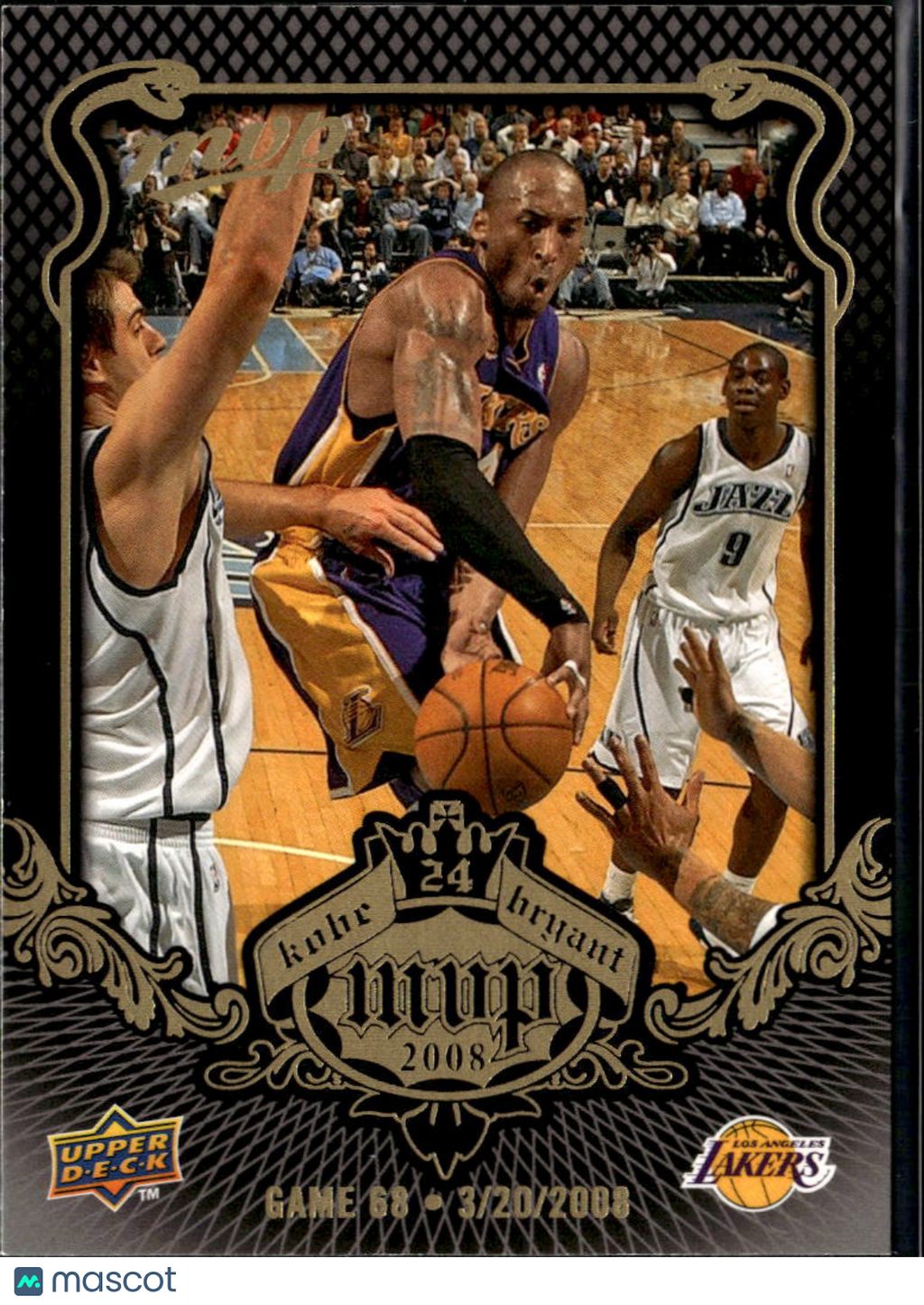 Kobe Bryant 2008 Upper Deck MVP #68 Los Angeles Lakers