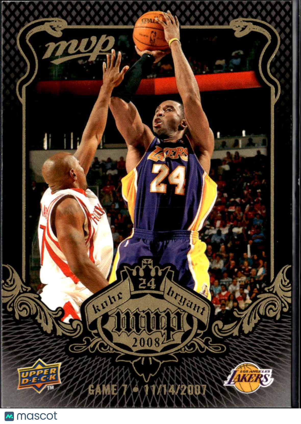 Kobe Bryant 2008 Upper Deck MVP #7 Los Angeles Lakers