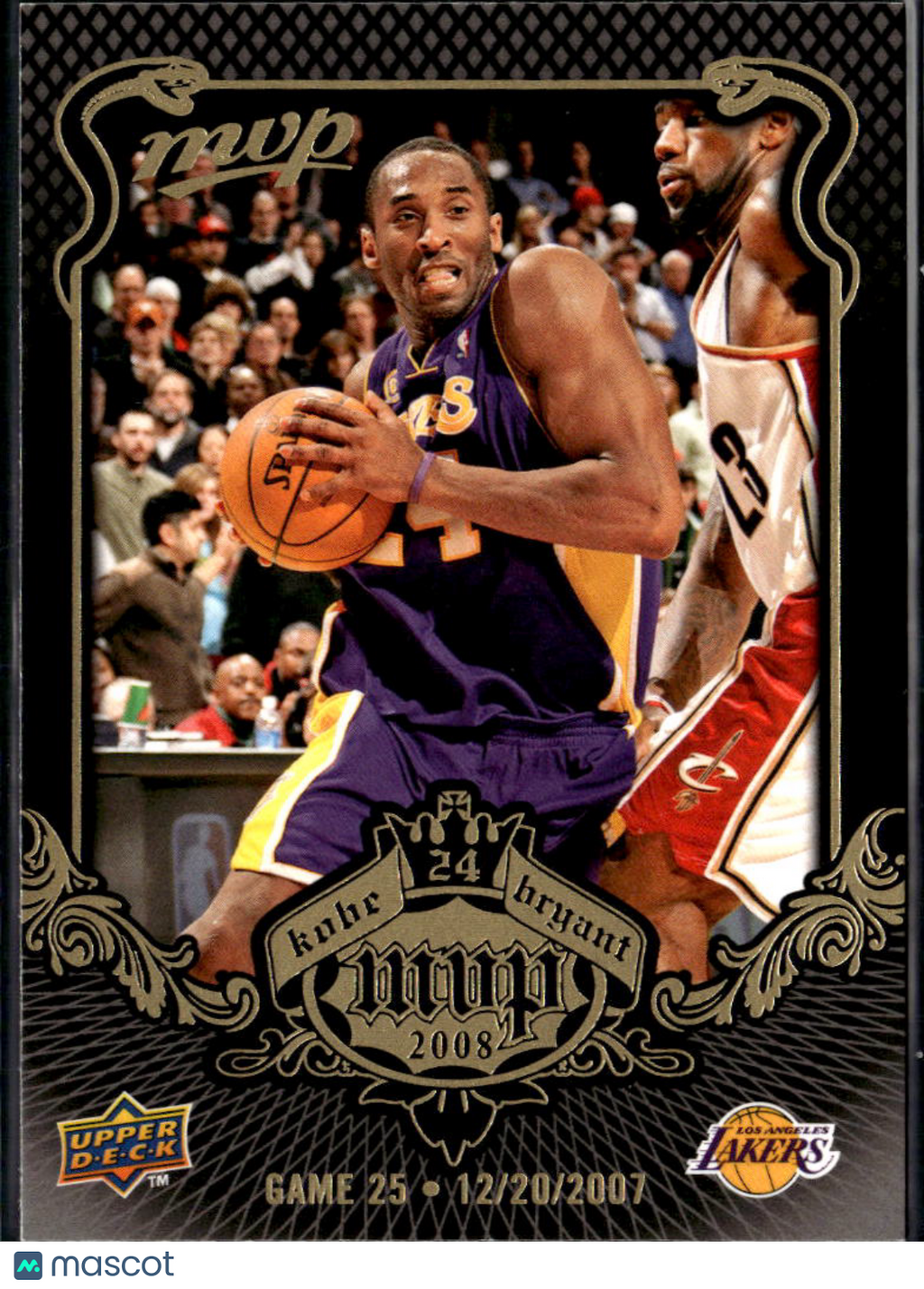 Kobe Bryant 2008 Upper Deck MVP #25 Los Angeles Lakers
