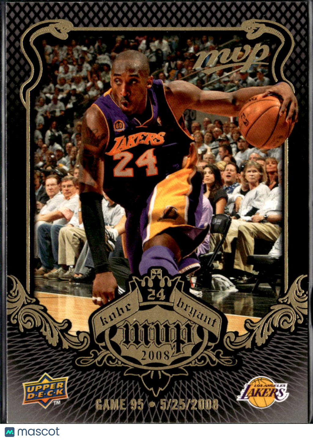 Kobe Bryant 2008 Upper Deck MVP #92 Los Angeles Lakers