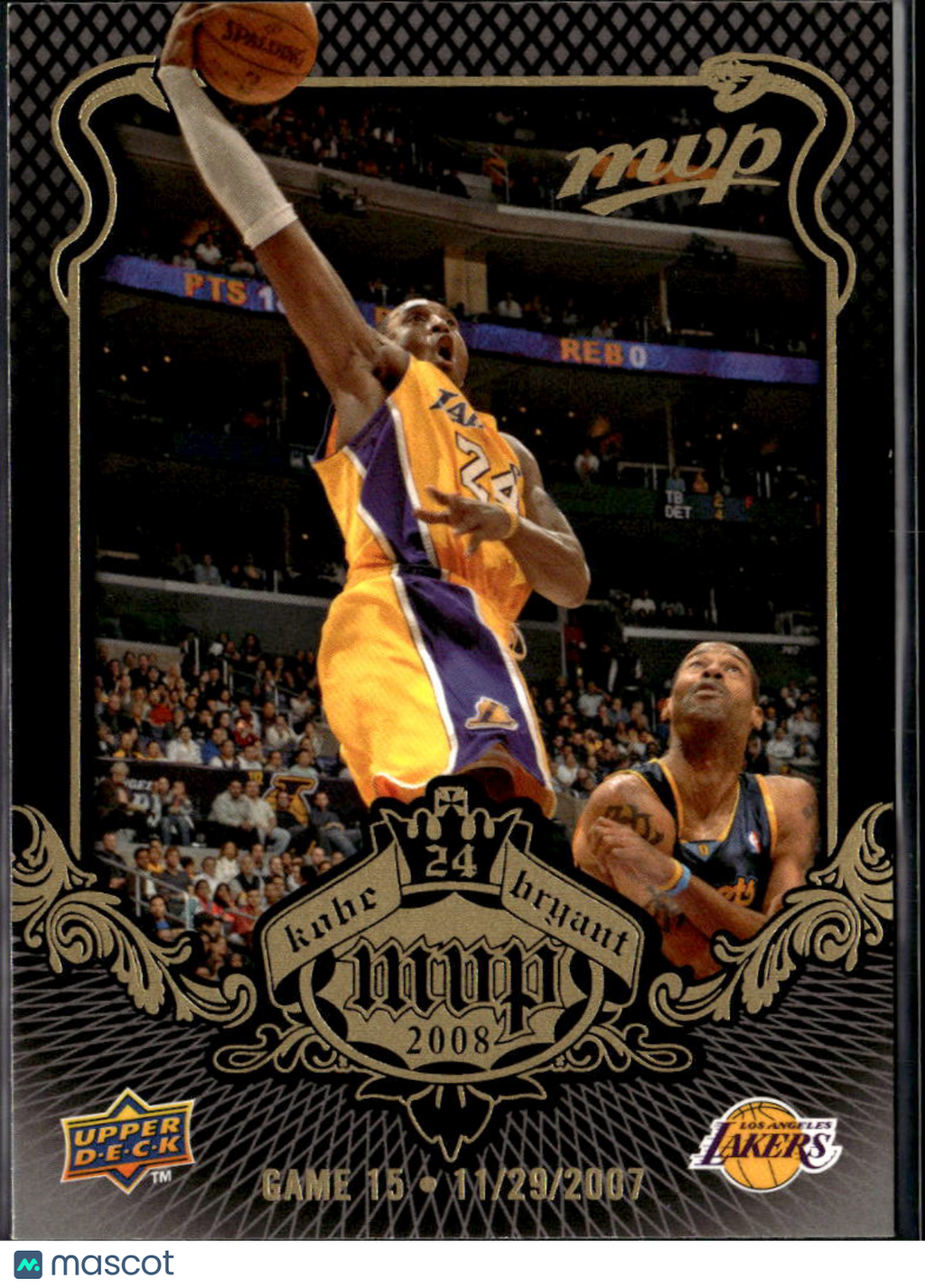 Kobe Bryant 2008 Upper Deck MVP #15 Los Angeles Lakers