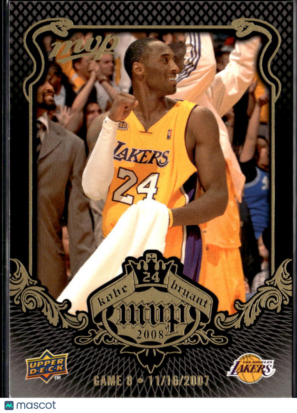Kobe Bryant 2008 Upper Deck MVP #8 Los Angeles Lakers