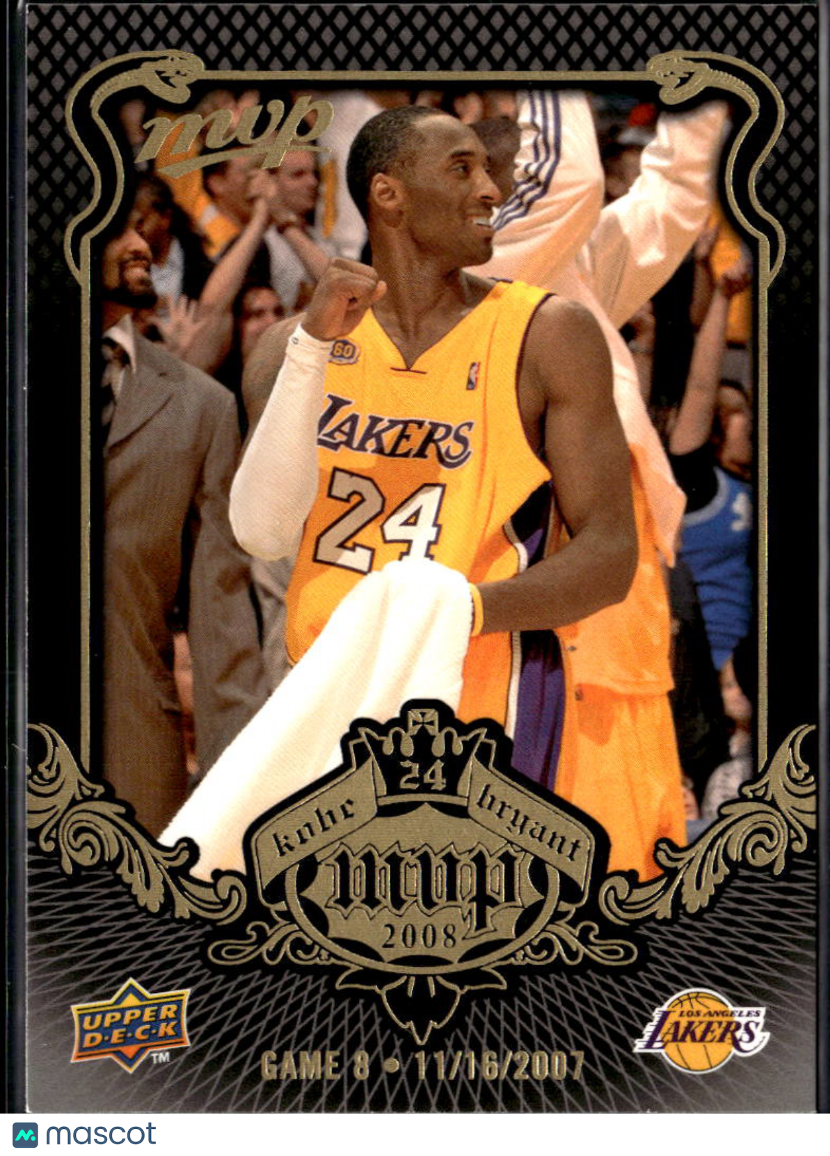 Kobe Bryant 2008 Upper Deck MVP #8 Los Angeles Lakers