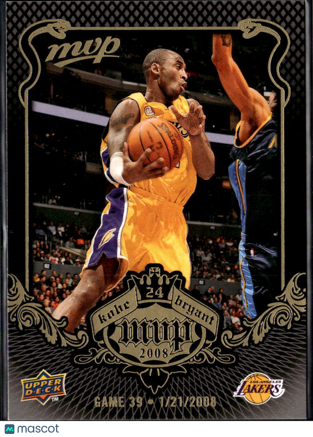 Kobe Bryant 2008 Upper Deck MVP #39 Los Angeles Lakers