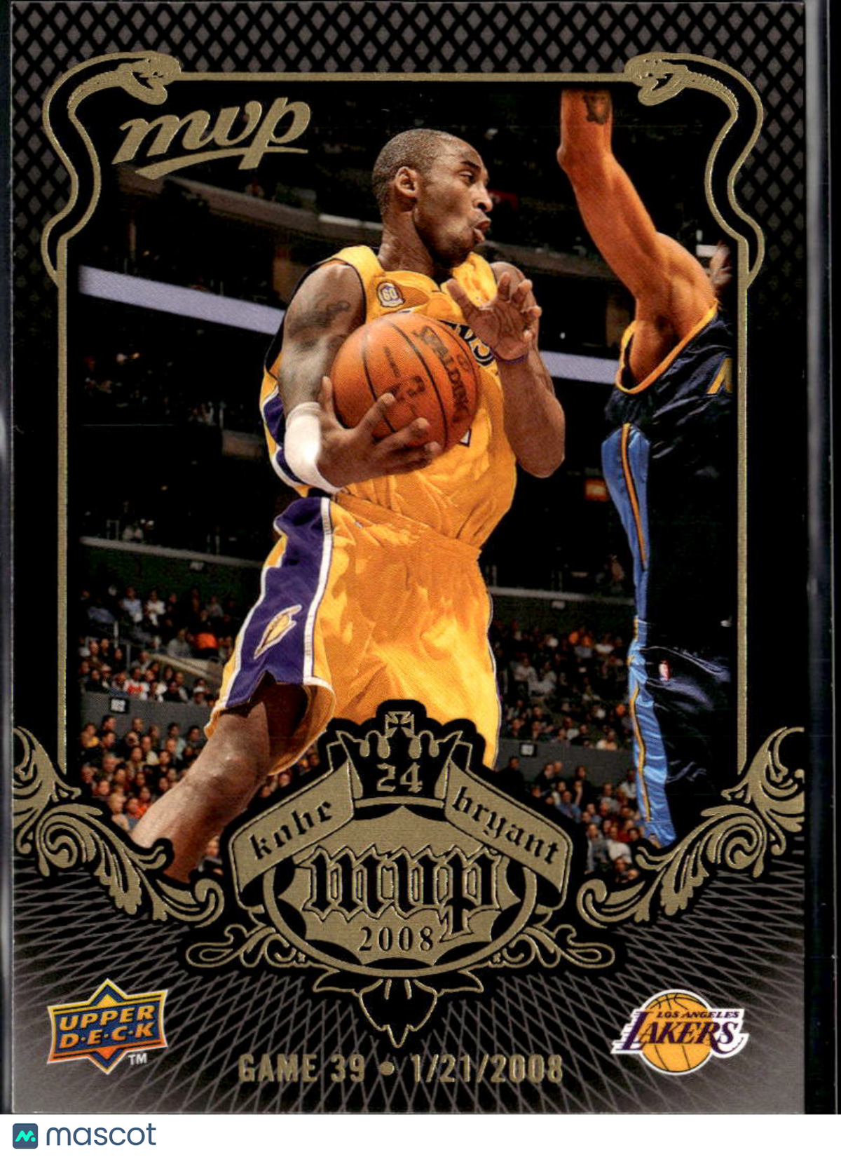 Kobe Bryant 2008 Upper Deck MVP #39 Los Angeles Lakers