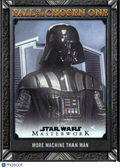 More Machine Than Man Topps Star Wars Masterwork Darth Vader 43/299 #FALL-23