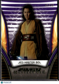 Jedi Master Sol Topps Star Wars Masterwork Purple 45/60 #4