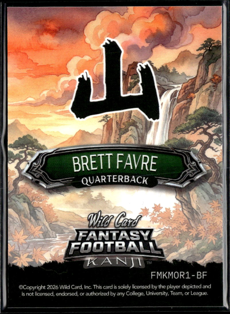 Brett Favre 2026 Wild Card Kanji 10/10 Green Bay Packers