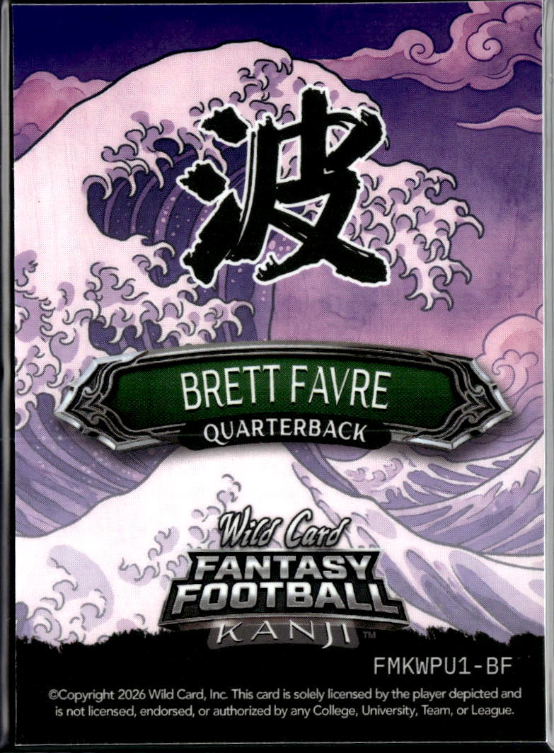 Brett Favre 2026 Wild Card Kanji 5/5 Green Bay Packers