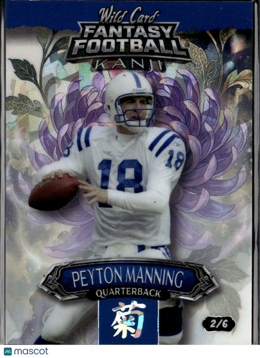 Peyton Manning 2026 Wild Card Kanji Purple 2/6 Indianapolis Colts