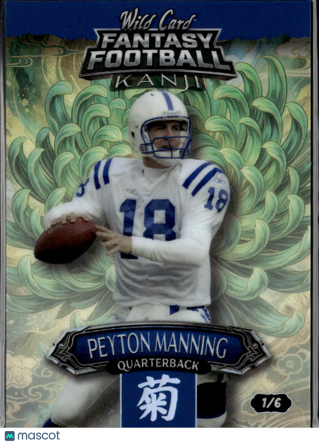 Peyton Manning 2026 Wild Card Kanji Green 1/6 Indianapolis Colts