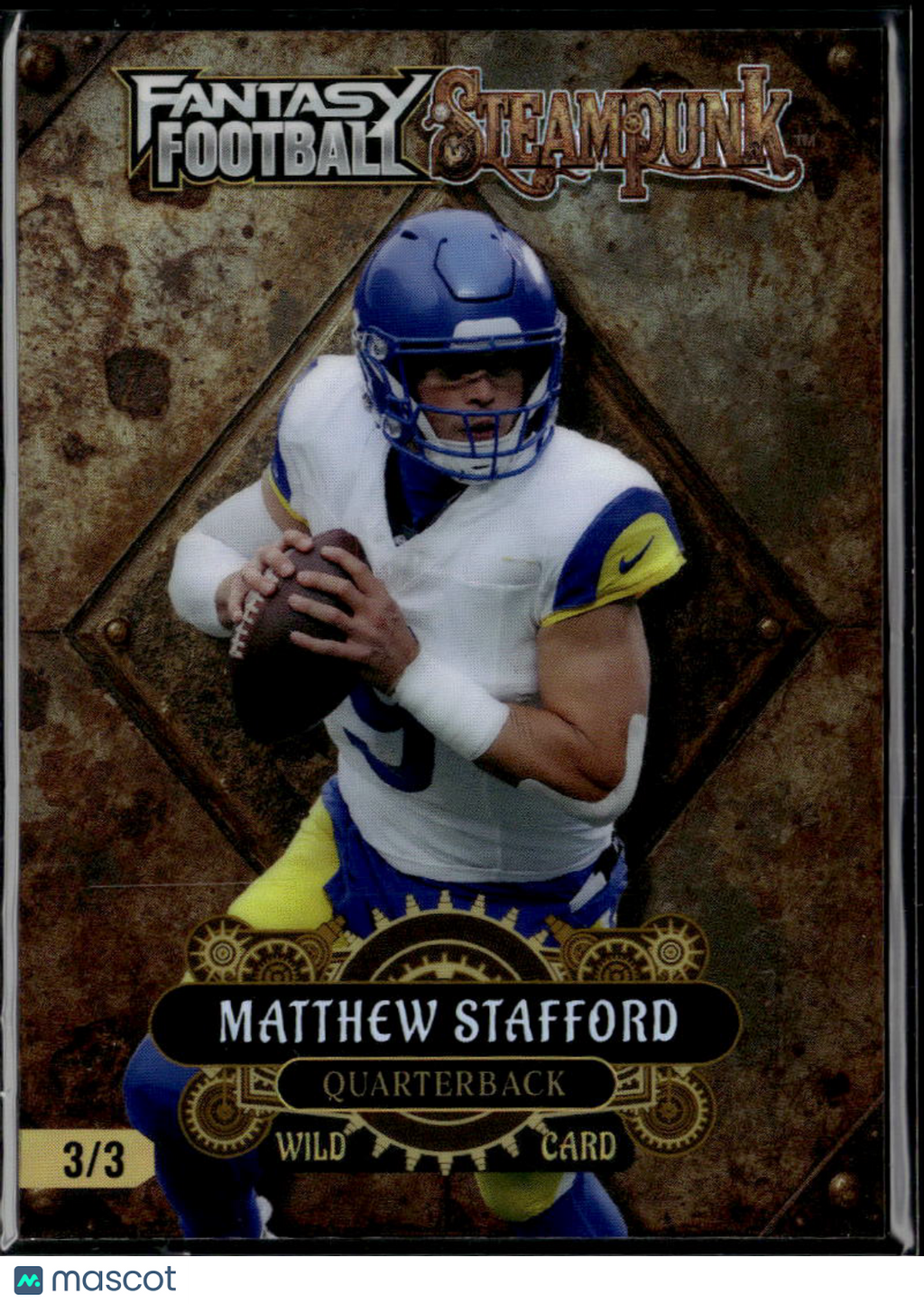 Matthew Stafford 2026 Wild Card Fantasy Football Steampunk 3/3 Los Angeles Rams