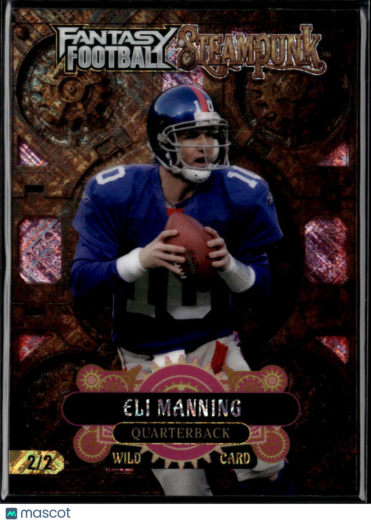 Eli Manning 2026 Wild Card Fantasy Football Steampunk 2/2 New York Giants